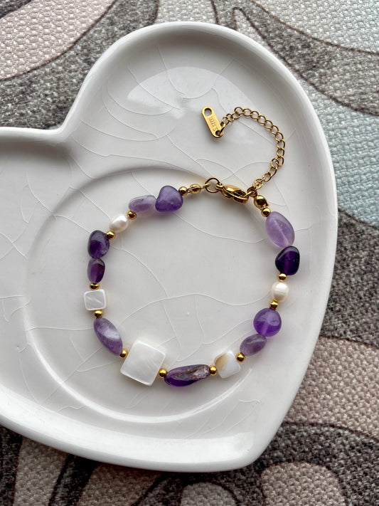 Pulsera Amatista Gold