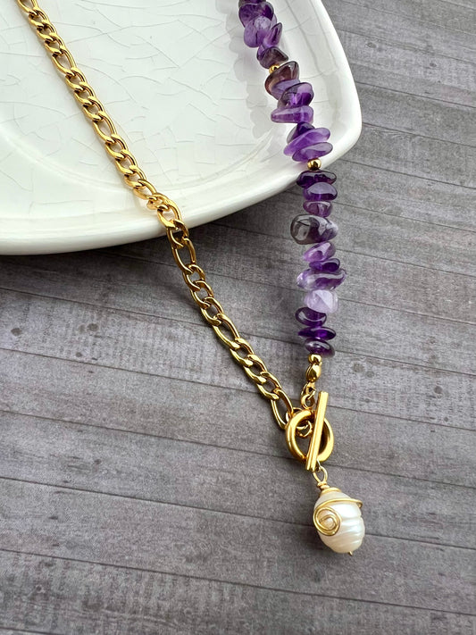 Collar Amatista Real