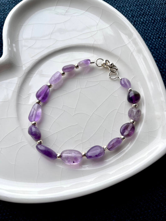 Pulsera Amatista Oval